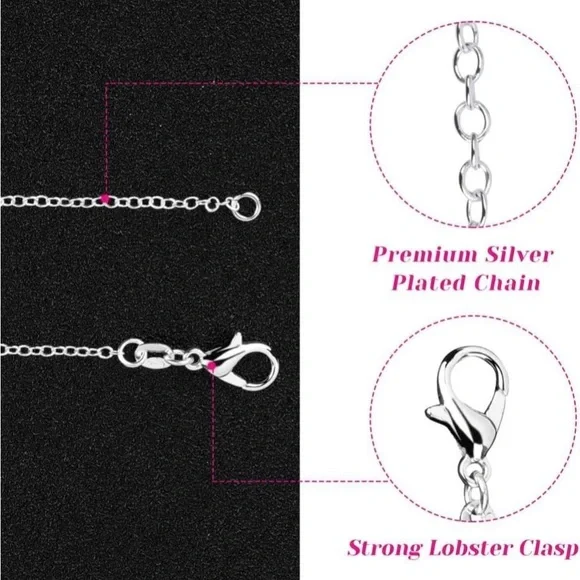 🔥Sale!🔥NEW 925 Silver Plated Rolo Cable Chain Link 18” Necklace - Picture 6 of 7